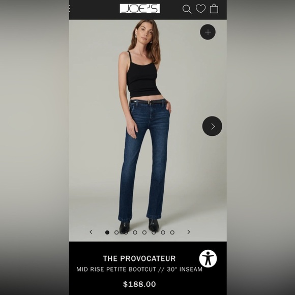 Joe’s “The Provocateur” Mid Rise Boot Cut Ankle Length Jeans Size 28 - Picture 4 of 15